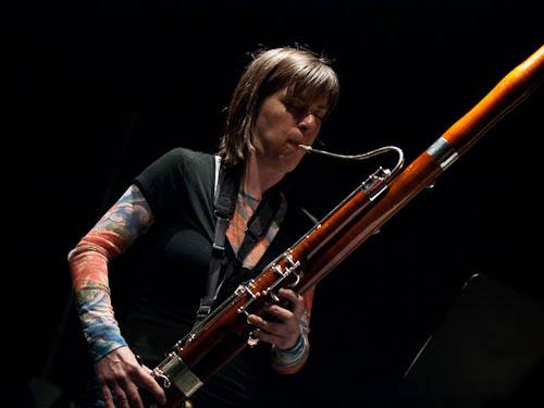Sarah Schoenbeck wields a bassoon like artifact of great power..
