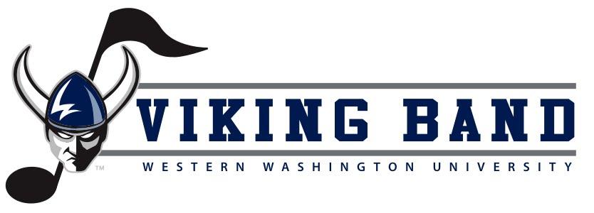 Viking Band: Western Washington University - logo with viking mascot