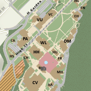 smalls subsection of the campus map