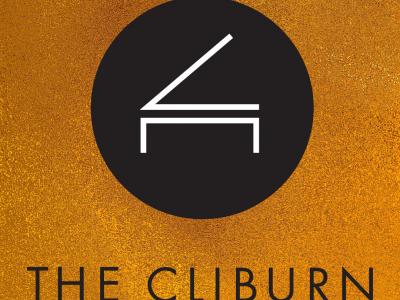 The Cliburn logo on a gold background with text "Gold Winner" below