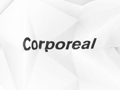 the word &quot;corporeal&quot; appears to be printed on a crumpled paper
