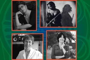 4 portrait collage of women composers
