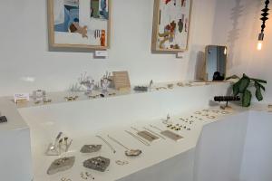 Jewelry on display at APSE