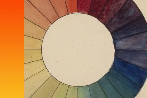 drawing of a color wheel