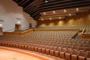 a concert hall seating area
